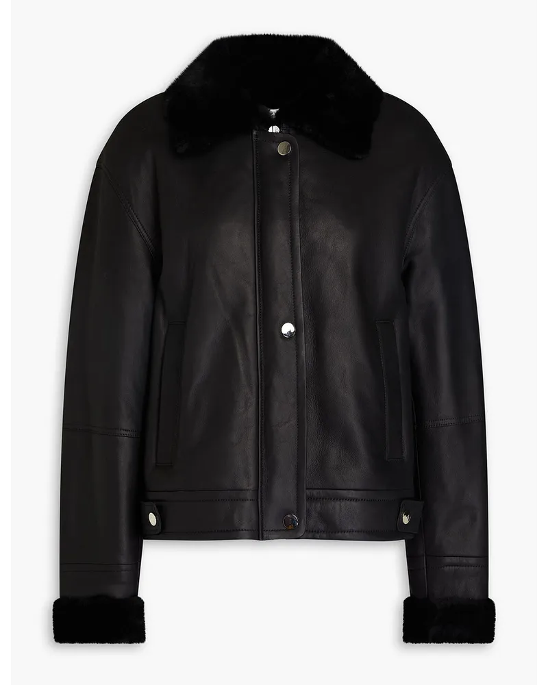 Yves Salomon Shearling jacket - Black Black