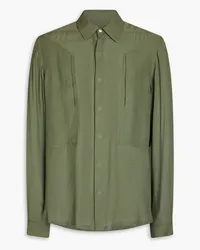 Rick Owens Hammered crepe shirt - Green Green