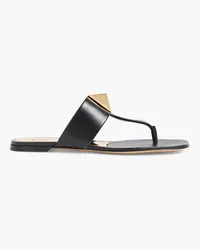 Valentino Garavani One Stud leather sandals - Black Black