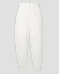 The Range Arid cropped cotton tapered pants - White White