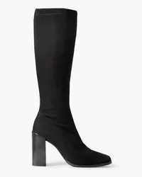 STAUD Paz stretch-suede knee boots - Black Black