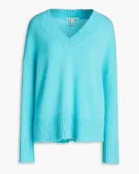 Autumn Cashmere Distressed cashmere sweater - Blue Blue