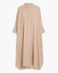 Joseph Diana striped twill midi shirt dress - Neutral Neutral