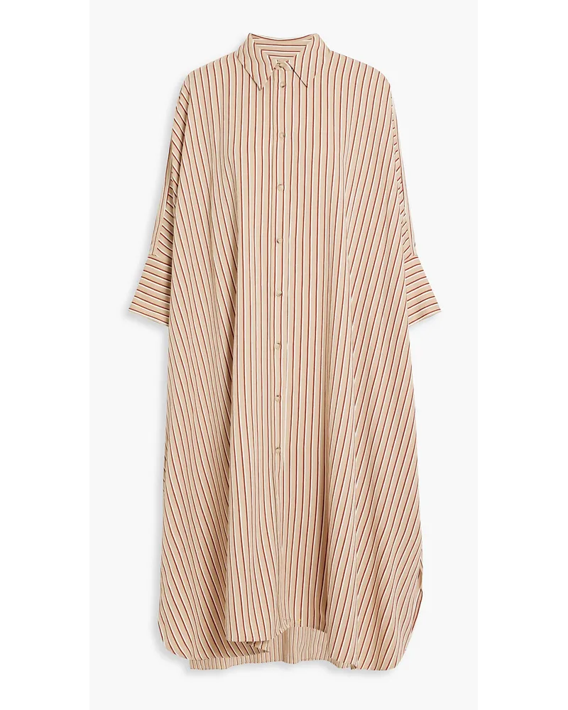 Joseph Diana striped twill midi shirt dress - Neutral Neutral