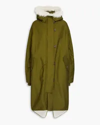 Rag & Bone Rae cotton-twill hooded parka - Green Green