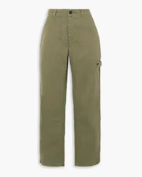 Fortela Jerry cotton-twill straight-leg cargo pants - Green Green