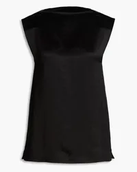 Jil Sander Satin-crepe top - Black Black