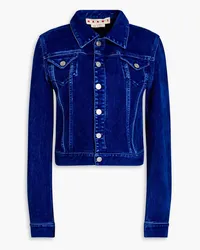 Marni Flocked denim jacket - Blue Blue