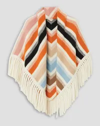 Etro Fringed striped wool scarf - Multicolor - OneSize Multicolor