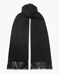 arch4 Natasha fringed cashmere scarf - Black Black