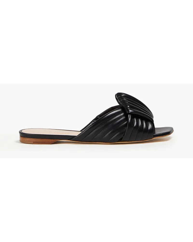 Rupert Sanderson Knotted leather sandals - Black Black