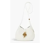 Leather shoulder bag - White