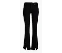 Sloane mid-rise straight-leg jeans - Black