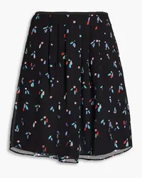 Emporio Armani Printed crepon skirt - Black Black