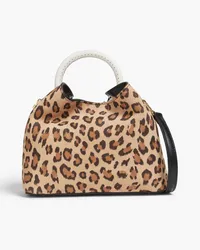 Elleme Baozi leopard-print suede tote - Animal print Animal