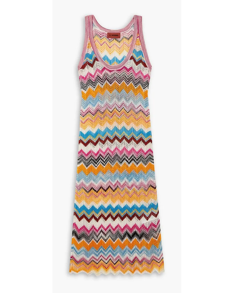 Missoni Striped crochet-knit coverup - Multicolor Multicolor