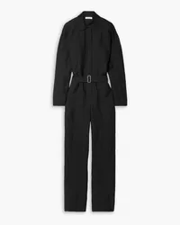 Lafayette148 Tulane belted linen-blend ripstop jumpsuit - Black Black