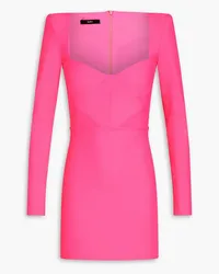 Alex Perry Neon stretch-jersey mini dress - Pink Pink