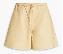 Ifeoin leather shorts - White