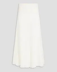 BITE Studios Parchment plissé cotton and silk-blend organza midi skirt - White White