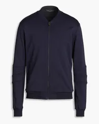 Dolce & Gabbana French cotton-terry zip-up sweatshirt - Blue Blue