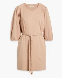 Joie Cotton-jersey mini dress - Neutral Neutral