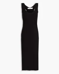 IRO Janko ribbed wool-jersey midi dress - Black Black