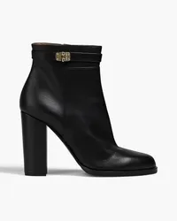 Emporio Armani Embellished leather ankle boots - Black Black