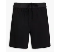 Cotton-jersey shorts - Black