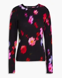 Rag & Bone Sabeen printed jersey top - Black Black