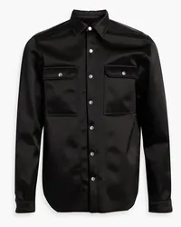 Rick Owens Distressed shell overshirt - Black Black