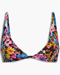 Stella McCartney Floral-print triangle bikini top - Multicolor Multicolor