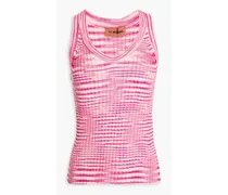 Ribbed-knit tank - Pink