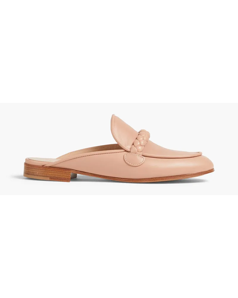 Gianvito Rossi Belem leather slippers - Pink Pink