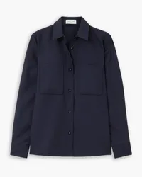 Officine Generale Grain de poudre wool shirt - Blue Blue