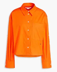 Victoria Beckham Cotton-poplin shirt - Orange Orange