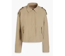 Bead-embellished canvas jacket - Neutral
