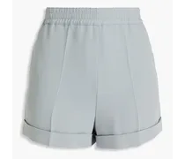 Silk-crepe shorts - Gray