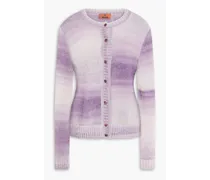 Knitted cardigan - Purple