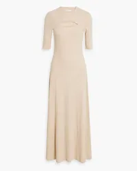 Rosetta Getty Cutout cotton-jersey maxi dress - Neutral Neutral