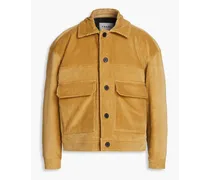 Cotton-blend corduroy jacket - Brown
