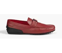 City Gommino leather driving shoes - Burgundy