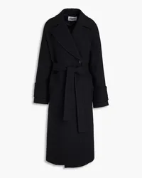 Claudie Pierlot Wool-blend twill coat - Black Black