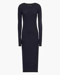 Enza Costa Ribbed modal-blend midi dress - Blue Blue