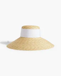 Eugenia Kim Mirabel grosgrain-trimmed straw sunhat - Neutral Neutral