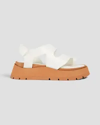 3.1 phillip lim Kate leather platform slingback sandals - White White