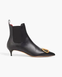 Valentino Garavani VLOGO leather ankle boots - Black Black