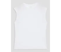 Pima cotton-jersey top - White