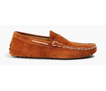 Suede derby shoes - Brown