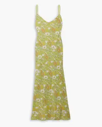 Marc Jacobs Floral-print crepe midi dress - Green Green